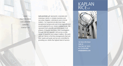 Desktop Screenshot of kaplanrice.com